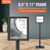Stojan na plagáty na podstavec 8.5×11 inch nastaviteľný kovový