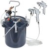 Tlakový zásobník na farbu 10L/2.5gal, 1.5mm+4mm, 2 pištole, 60 PSI