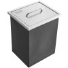 Vstavaný box na ľad 14"L×12"W×18"H nerezová oceľ 40 qt s krytom