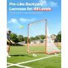 Lacrosse bránka 6'×6' oceľový rám, prenosná, s taškou, oranžová