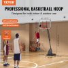 Prenosný basketbalový kôš nastaviteľný 7.6–10 ft 50 inch s kolesami