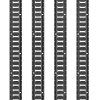 Sada 4×5' e-track lišt s 8 o-ring, 4 d-krúžky, 2 popruhy, 2000 lbs