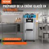 Stroj na točenú zmrzlinu 21-31 L/H, 1500W, 3 príchute, 2×5.5L nerez