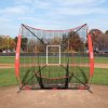 Tréningová sieť baseball/softball 7×7 ft, prenosná, rám, 12 lôpt
