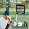 Tréningová sieť na baseball 9 dier 28"×27" nastaviteľná s 4 kolíkmi