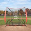 Trénovacia sieť na baseball a softball 7×7 ft, prenosná, s rámom