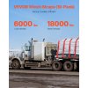 Upínacie popruhy 4"×30' s plochým hákom 6000/18000 lbs 10 ks červené