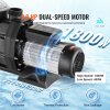 Čerpadlo na nadzemný bazén 1500W 2HP 220–240V 1450/2860 RPM 33000 L/h