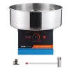 Elektrický stroj na cukrovú vatu 1000W, nerezová misa, lopatka