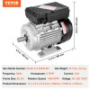Elektromotor 0,55 kW 1400 ot./min 220–240 V 4,5 A B3/80 hriadeľ 19 mm
