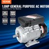 Elektromotor 0.75kw 1400 rpm 220~240v 5.45a jednofázový b3 80 19mm