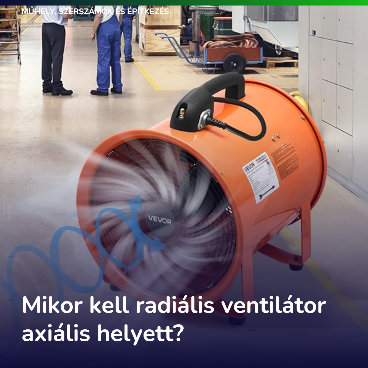 Mikor kell radiális ventilátor axiális helyett?