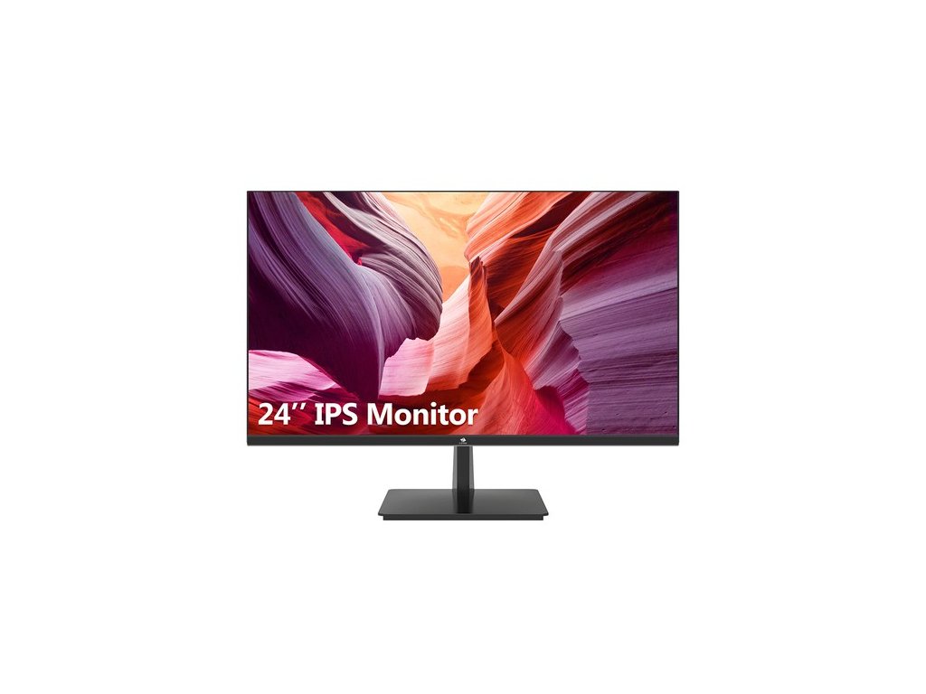 Z-Edge U24I 24'' LED Monitor, 1920x1080 FHD, 16:9 IPS Panel, 75Hz Refresh Rate, 5ms Response Time, Compatible with FreeSync, 16.7 Million Colors, HDMI, VGA, Audio, 178 Degree Wide Angel View, Low Blue, VESA Mount