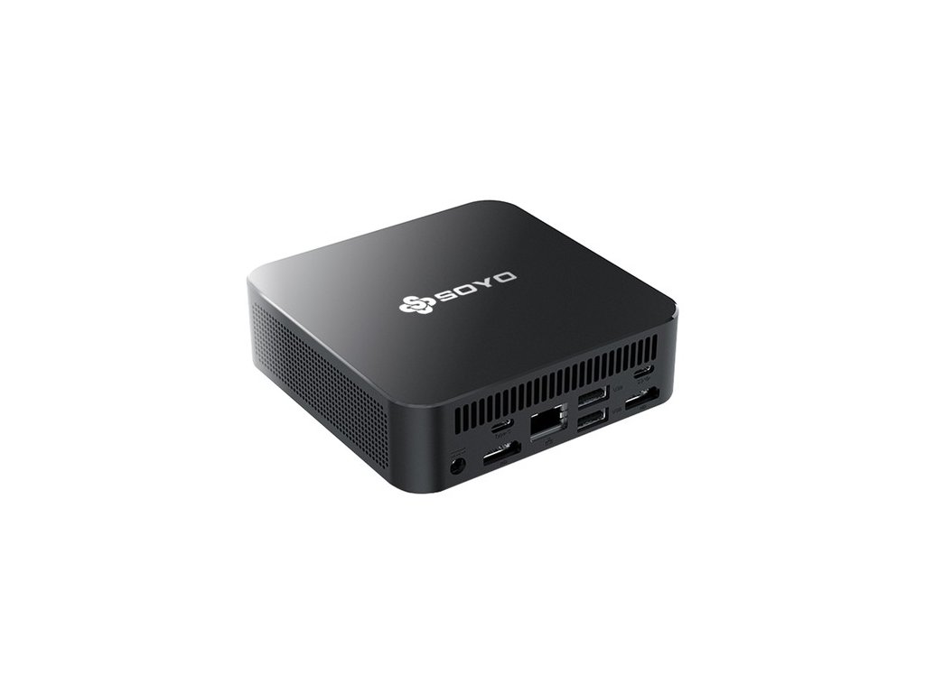 SOYO M4 Pro Mini PC, Intel N150 4 Core Max 3.6GHz, 16GB RAM 512GB SSD, 2*HDMI + 1* Full-featured Type-C Triple Screen Display, WiFi 6 Bluetooth 5.2, 2*USB3.2, 2*USB2.0, 1*RJ45