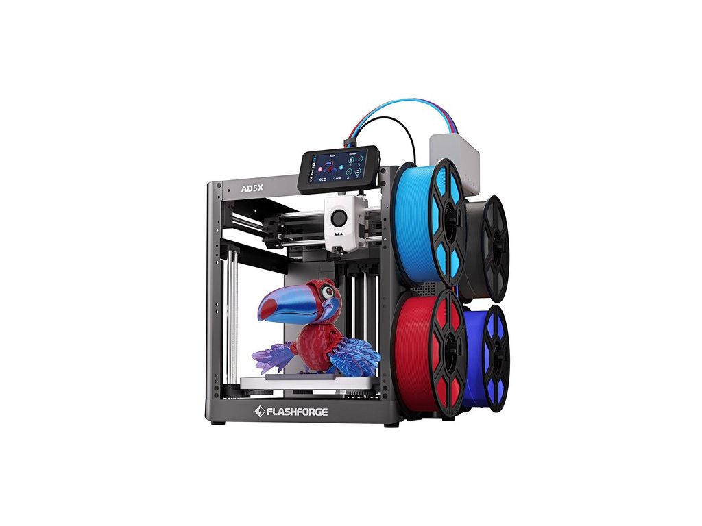 Flashforge AD5X 3D Printer, Smart 4-Color Printing, 600mm/s Max, 220*220*220mm