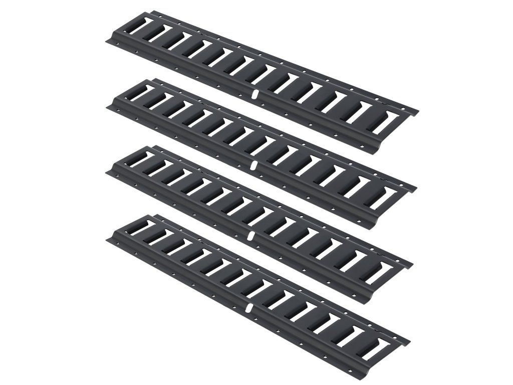 E-track lišta oceľová 2' 4 ks, nosnosť do 2000 lbs, so skrutkami