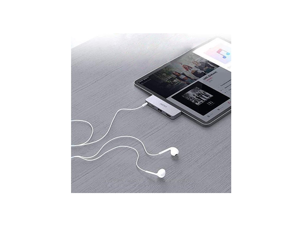 113040 dokovacia stanica choetech pre adapter apple ipad pro hub usb type c 4v1 60w pd cierna hub m13