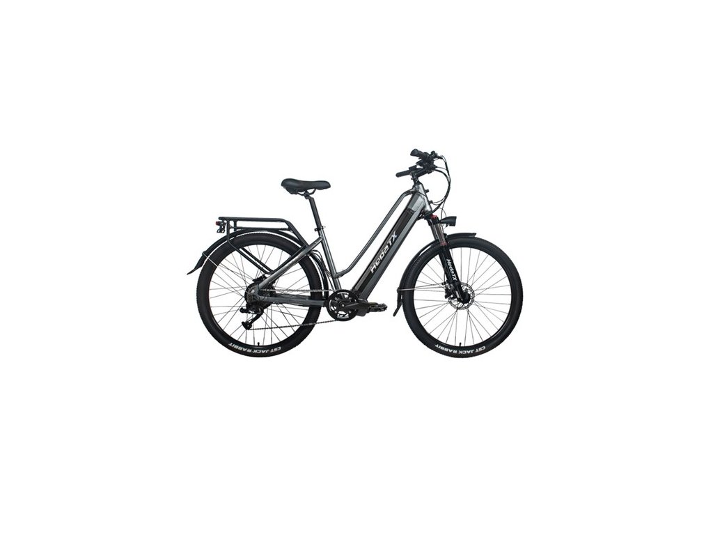 Heda TX TX10 Electric Bike, 500W Motor, 48V 19.2AH Battery, 27.5*2.4-inch Tire, 40km/h Max Speed, 80km Range, Hydraulic Disc Brake, Shock-absorbing Front Fork, Colorful LCD Display - Grey