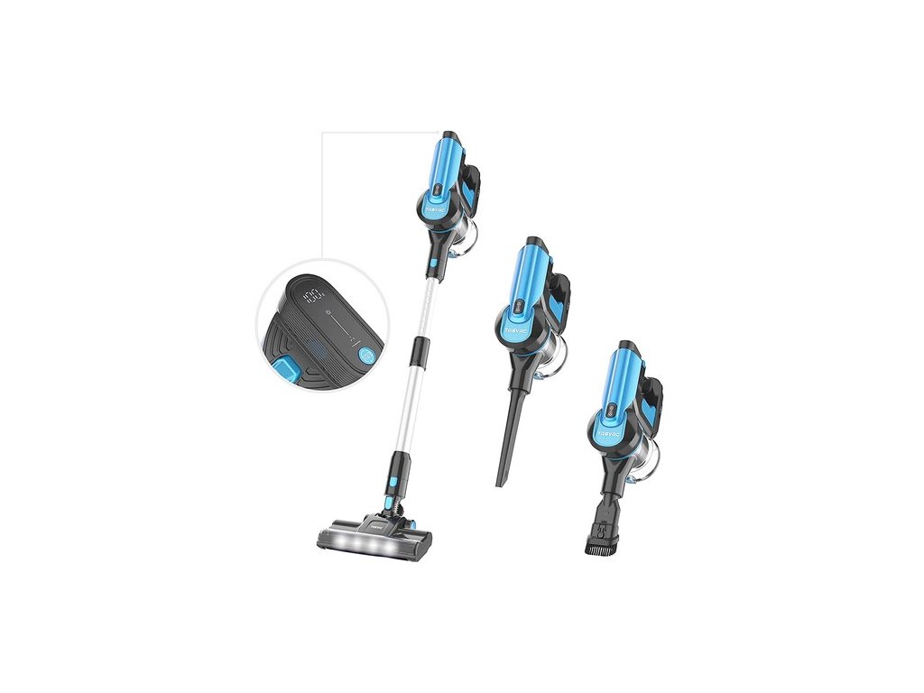 TASVAC S8 Cordless Vacuum Cleaner 23KPa Strong Suction with Washable HEPA Filter Suitable for Family Cars Pet Hair Carpet - Black
