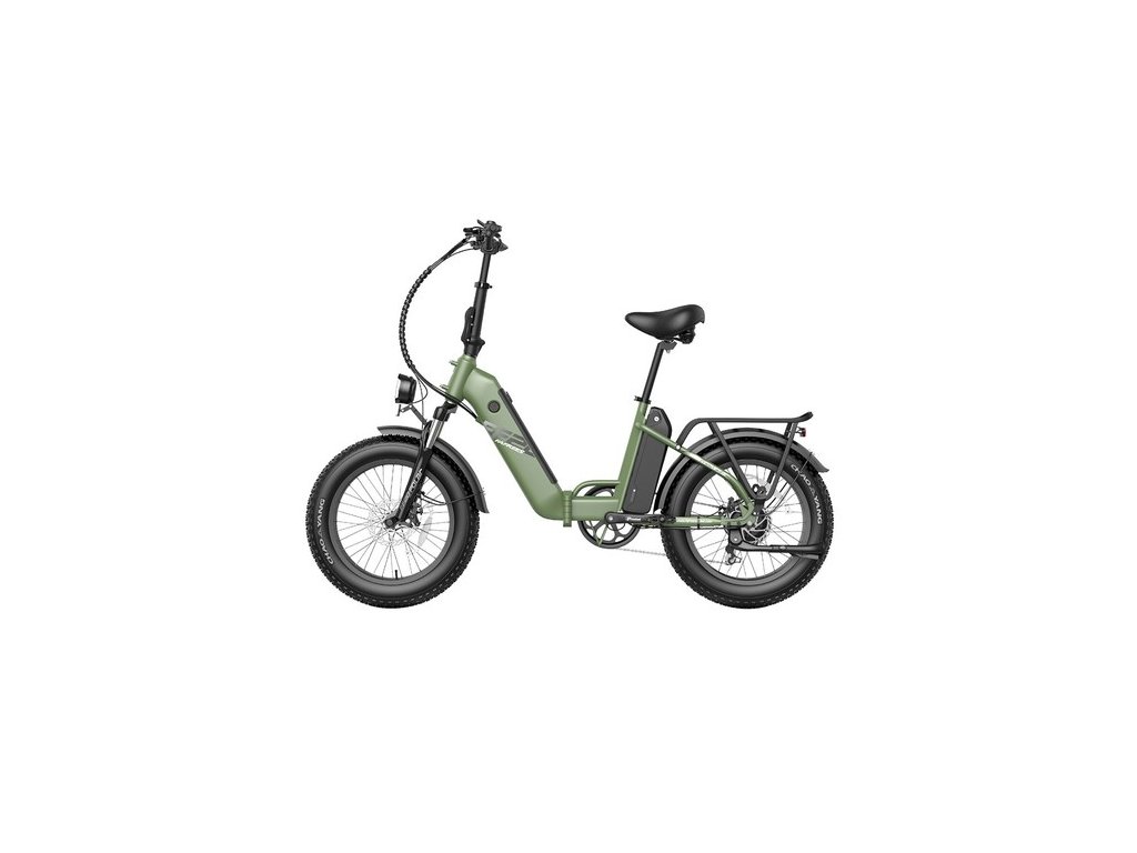 FAFREES FF20 Polar Electric Bike 48V 500W Motor 40Km/h Max Speed Dual 10.4Ah Batteries for 150KM Range 20*4.0 Inch CHAOYANG Fat Tire Double Disc Brakes Shimano 7-Speed Gear LCD Color Display - Green