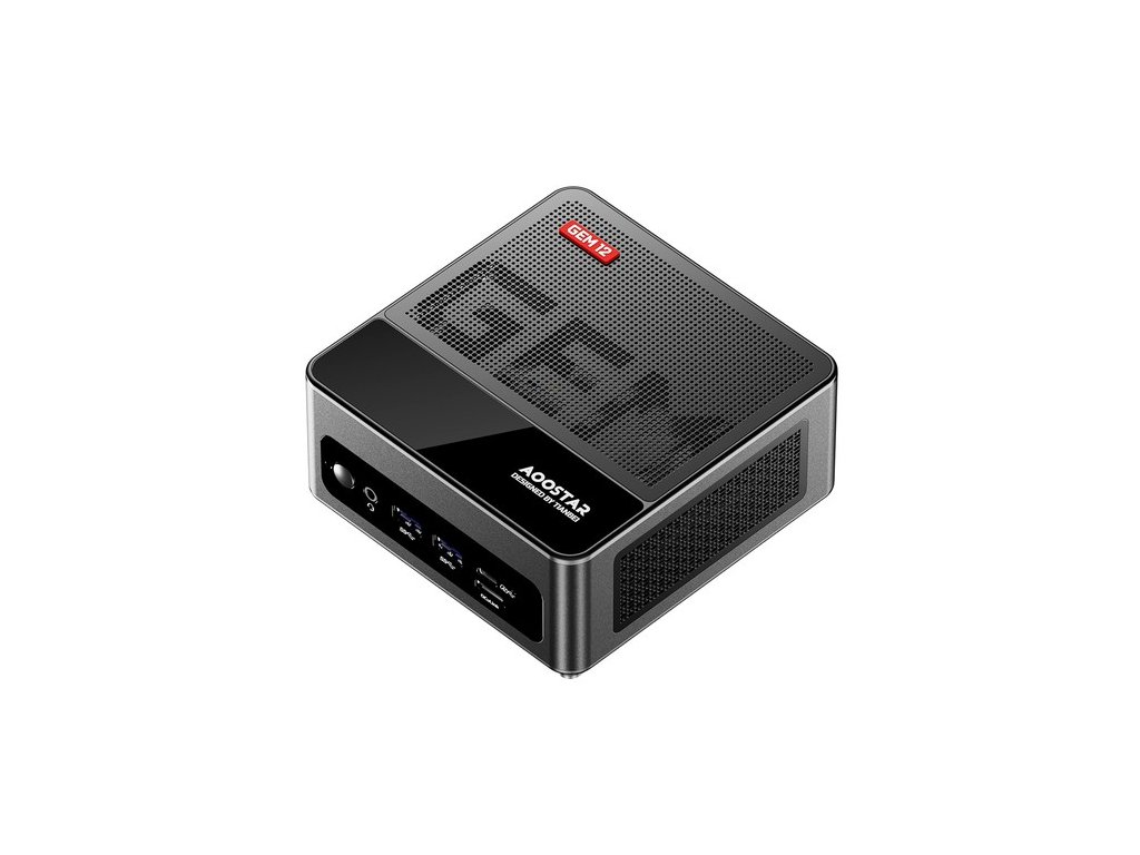 AOOSTAR GEM12 Mini PC, AMD Ryzen 9 6900HX 8 Core Up to 4.9GHz, 32GB DDR5 RAM 1TB PCle 4.0 SSD, HDMI 2.1 + DP 1.4+ USB 4 + Type-C 4K 120Hz Four Screen Display, WiFi 6 Bluetooth 5.2, 2*2.5G LAN, 2*USB3.2  2*USB2.0 1*Oculink