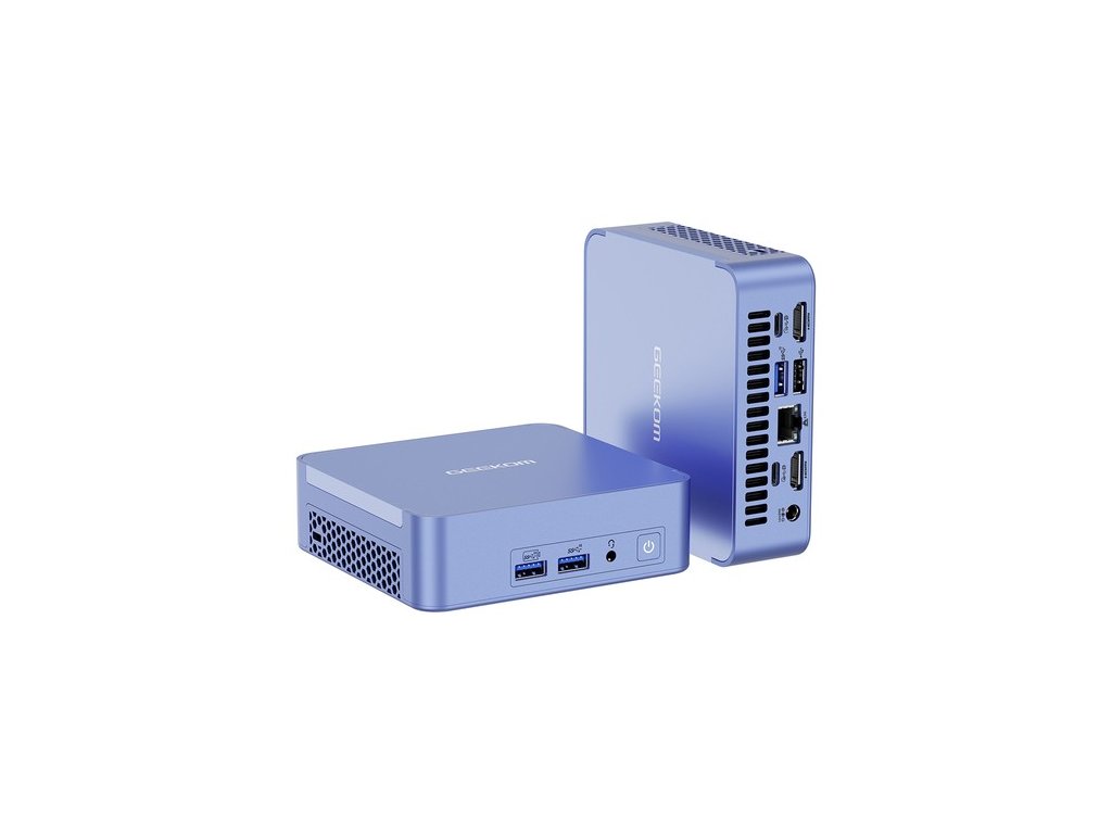 GEEKOM AX8 Pro Mini PC, AMD Ryzen 7 8845HS 8 Cores Max 5.1GHz, 32GB DDR5 5600MHz RAM 1TB SSD, WiFi 6E Bluetooth 5.2, USB3.2 Type-C (4K)+USB4.0 (8K)+2*HDMI2.0 (4K) Quad Display, 3*USB3.2, 1*USB2.0, 1*2.5G RJ45, 1*Headphone Jack