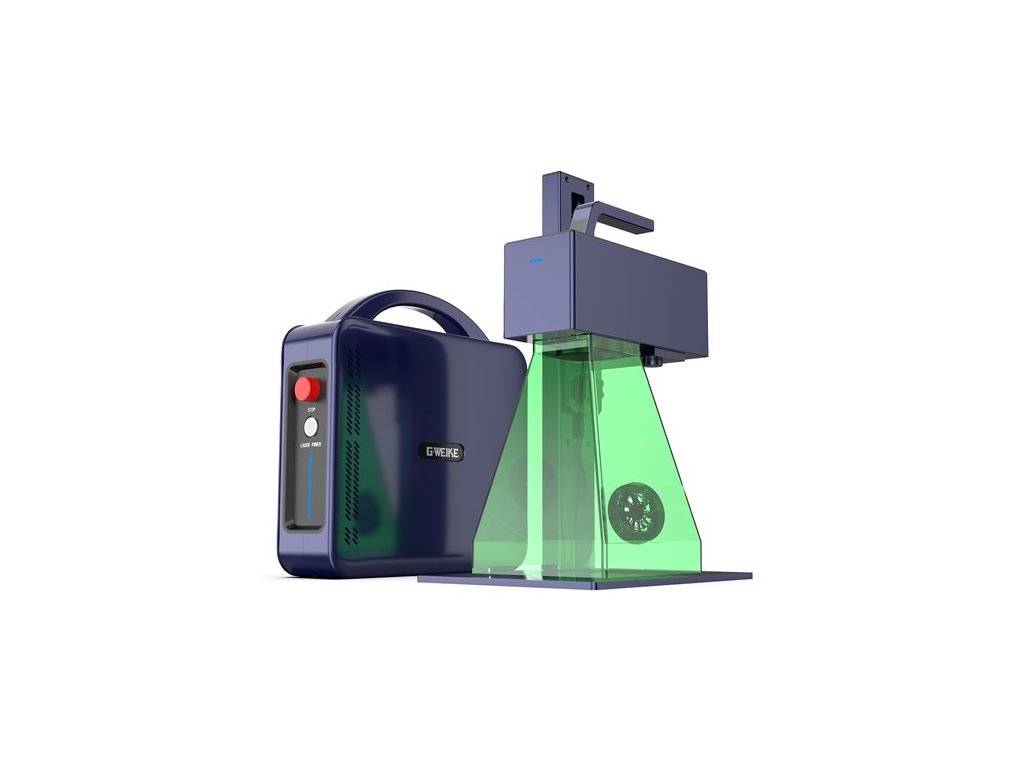 Gweike Cloud G2 MAX 50W Laser Marking Machine, 15000mm/s Speed, 0.001mm Accuracy, 150mm*150mm, 5mm Deep Engraving, 90+ Colors Engrave, GWEIKE Glaser/ LightBurn, Supports Rotary Roller