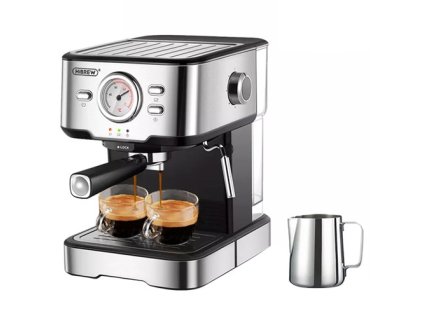 HiBREW H5 1050W Coffee Maker, 20 Bar Semi-Auto Cappuccino Espresso Coffee Machine, 1.5L Capacity, Temperature Display