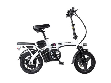 HONEYWHALE S6-S 14-inch Electric Bike 250W Brushless Motor 48V 10.4Ah Battery 35km/h Max Speed Dual Disc Brake - White