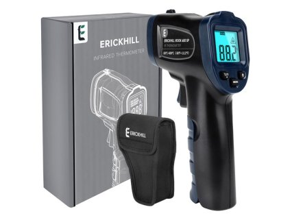 ERICKHILL ROOK600 SP Infrared Thermometer, -58°F to 1112°F, LCD Display, Non-Contact, Vehicle Repair & Inspection, for Brewing, Cooking, DIY Making and Pets Toy, NOT for Humans
