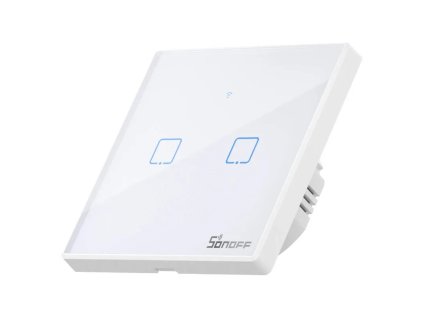 Smart WiFi + RF 433 Sonoff T2 EU TX (2 csatornás) kapcsoló frissítve