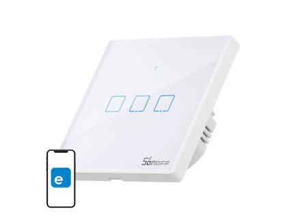 Sonoff T2 EU TX WiFi + RF 433 Smart Switch (3 csatornás) frissítve