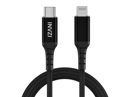INVZI USB-C-Lightning kábel, MFi, 2 m (fekete)