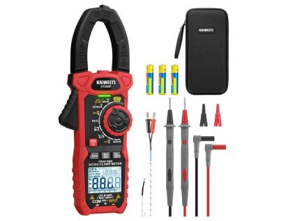 KAIWEETS HT208F Inrush Digital Clamp Meter, 1000A with Backlit, TRMS 6000 Counts, 15min Auto-shutdown, 38mm Large Jaw Design