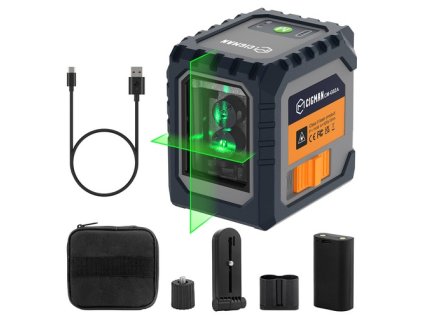 CIGMAN CM-G02 2 Lines Laser Level, Self-Leveling, Rechargeable 1000mAh Li-ion Battery