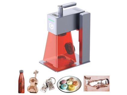 LONGER Nano Pro 12W Smart Laser Engraver, Two Diode Lasers with FAC, 5000mm/s Ultra-Fast Speed, 0.02mm Precision with Field Lens, LightBurn & LaserGRBL, LaserBurn APP Operation, 10mm Wood Cutting, 100*100mm