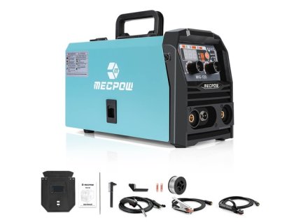 Mecpow MIG120 Gasless Welder, 110/220V, MIG/MMA/LIFT TIG 3 in 1, Overheating/ Overcurrent/ Overload/Over-Voltage Protection, LCD Display