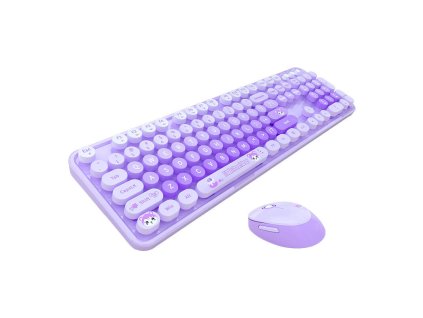 MOFII Sweet New 2.4G vezeték nélküli billentyűzet + egér (lila)