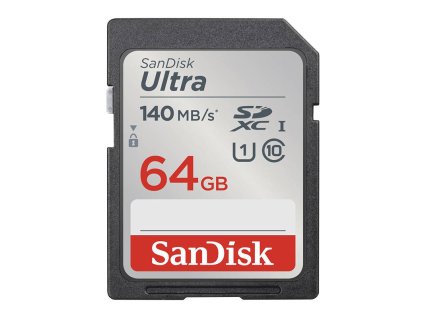SANDISK ULTRA SDXC 64 GB 140 MB/s UHS-I Class 10 memóriakártya (SDSDUNB-064G-GN6IN)