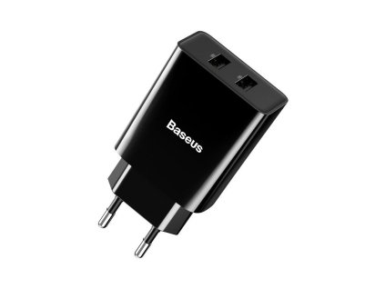 Nabíjačka Speed Mini Dual U 10,5W - Baseus Baseus Speed Mini Dual Charger 2x USB 2A 10 5W czarna 17146 2