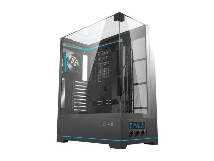 Darkflash DY450L PRO számítógépház ventilátorral (fekete)