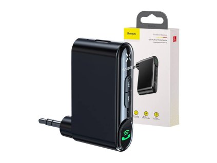 Baseus Qiyin AUX Bluetooth vevő fekete autóhoz
