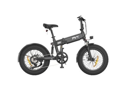 PVY Turbo Electric Bike, 250W Motor, 48V 13Ah Battery, 20*4.0 inch Fat Tires, 25km/h Max Speed, 100km Range, Shimano 7-Speed, Mechanical Disc Brake, Front Suspension Fork & Rear Mechanical Shock Absorber