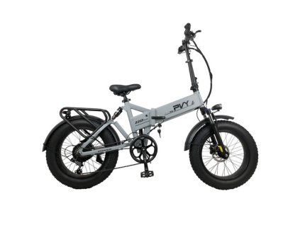 PVY Z20 Plus Folding E-Bike 20*4.0 inch Fat Tires 1000W Motor 50km/h Speed 48V 16.5Ah Battery 80-120km Range 150kg Load Shimano 7-Speed Electric Mountain Bike - Grey