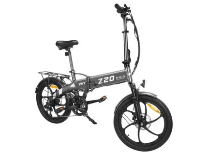 PVY Z20 Pro Electric Bike 20 Inch Tire 500W Hub Motor 25Km/h Max Speed 36V 10.4Ah Removable Battery 80-100KM Range LCD Display - Grey