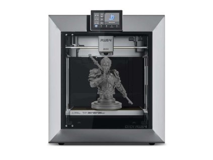 QIDI TECH PLUS4 3D Printer, 600mm/S, 370℃ High-temp Printing,65℃ Active Heated Chamber,305*305*280mm, 5in Touchscreen, 1080P Camera, Multi-metal Composite Nozzle, Dual-layer Insulation, Supports Multi-color System, Remote Control, Klipper V0.12.0