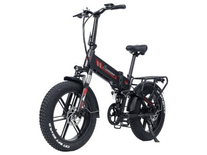 RANDRIDE YX20 Electric Bike 1000W Motor 45km/h Max Speed 48V 17Ah Battery 80-90km Max Range 20*4.0'' One-Wheel Fat Tires 150kg Load  Shimano 7-Speed Gear