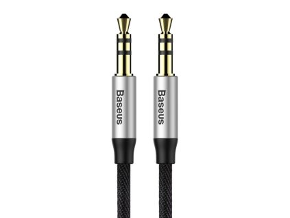 113457 baseus yiven audio kabel 3 5 samec audio m30 1 5 m strieborny cierny