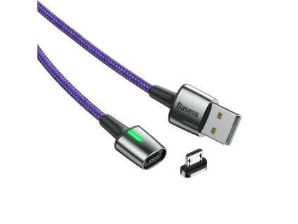 Baseus Zinc magnetický kábel microUSB 2,4A 1m (1)