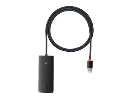 Baseus Lite 4 az 1-ben USB - 4x USB 3.0 hub, 1 m (fekete)